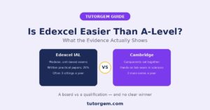 Edexcel easier than A Level